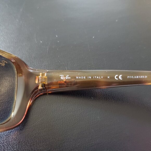 Ray-Ban RB4068 Polarized Sunglasses Havana w/Brown (642/57) - Picture 2 of 4